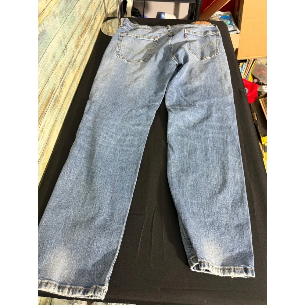 Levi's 541 Athletic Taper Jeans 36x34 Blue Excellent Medium Wash Denim Stretch